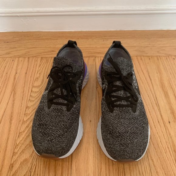 Nike Epic React Flyknit 2 Men's Size 10.5 Black - Picture 2 of 6